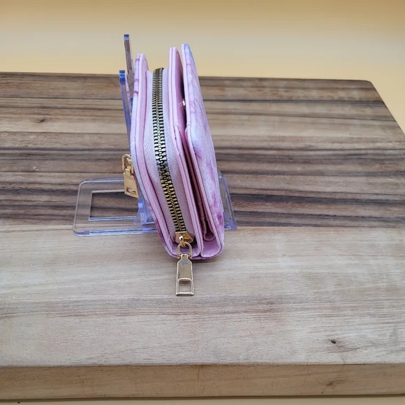 Pink Marble Wallet - Very Cute! NWOT - Picture 2 of 7